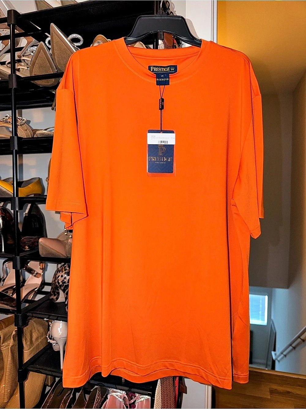 Prestige DPP-600 Short Sleeve Shirt in Orange 2X NWT